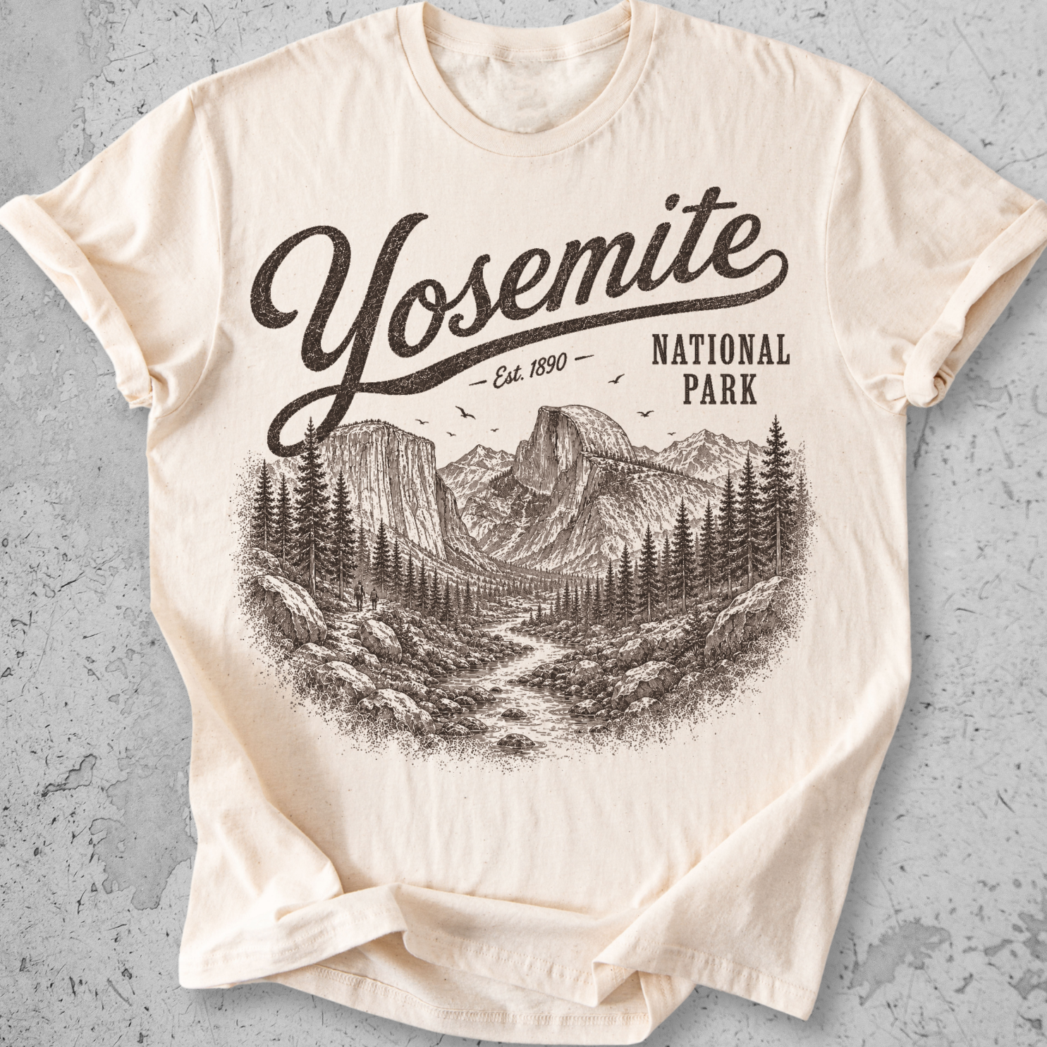 Yosemite El Capitan Vintage  T-Shirt