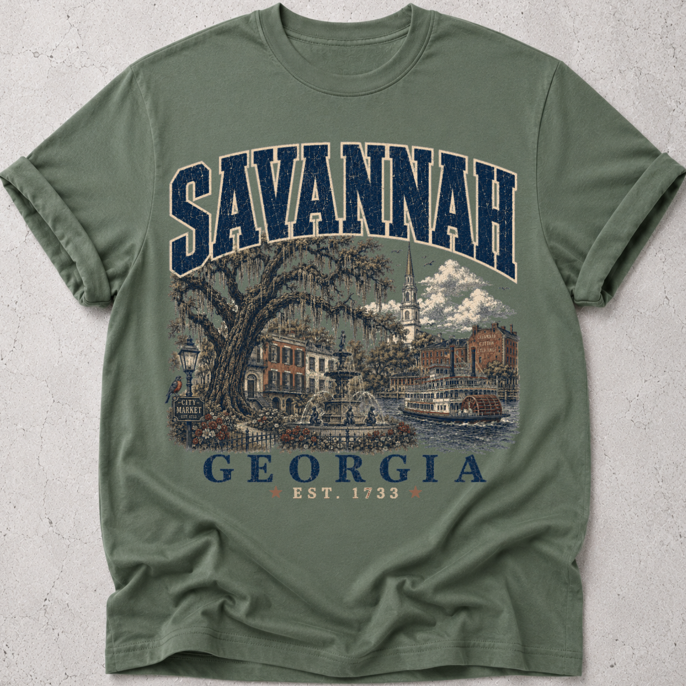 Savannah Cityscape T-Shirt