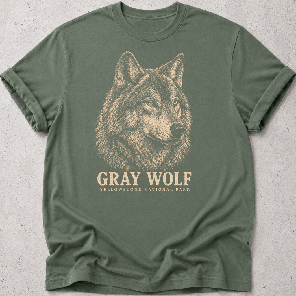 Gray Wolf Yellowstone  T-Shirt