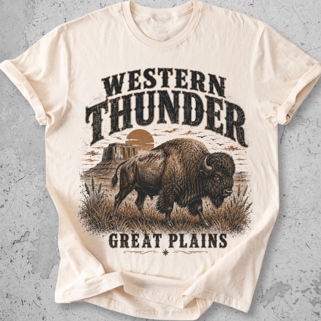 Western Thunder Bison T-Shirt