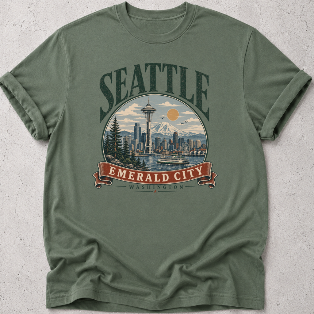 Seattle  Vintage Graphic T-shirt