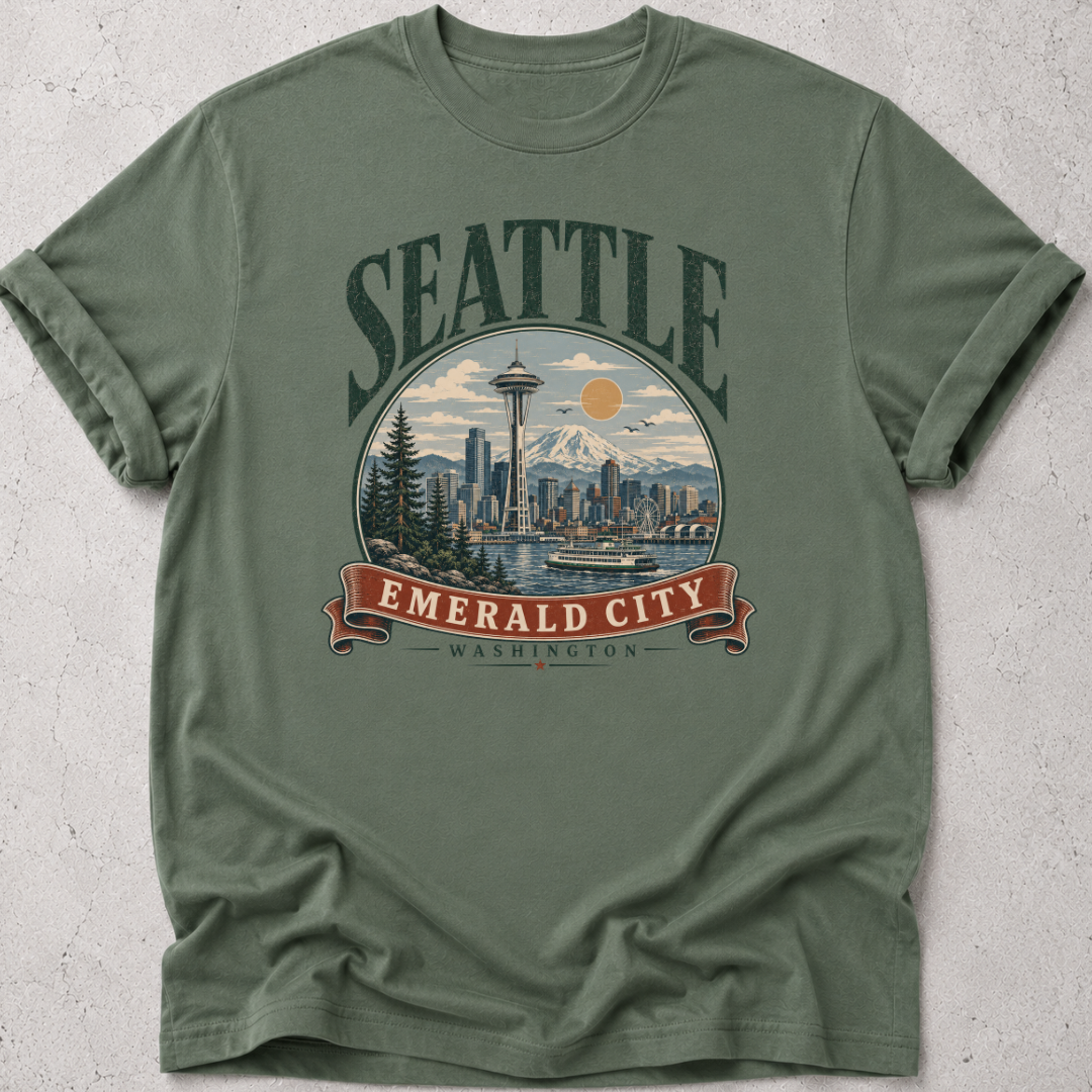 Seattle  Vintage Graphic T-shirt