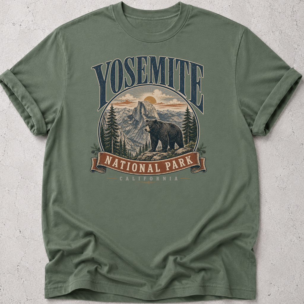 Yosemite  Bear Graphic T-shirt