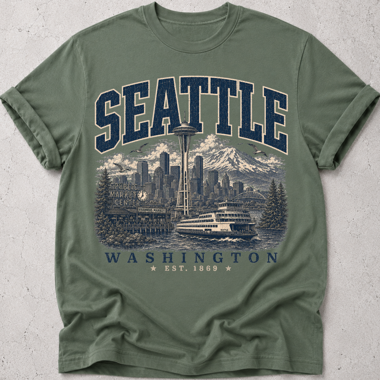 Seattle Cityscape T-Shirt