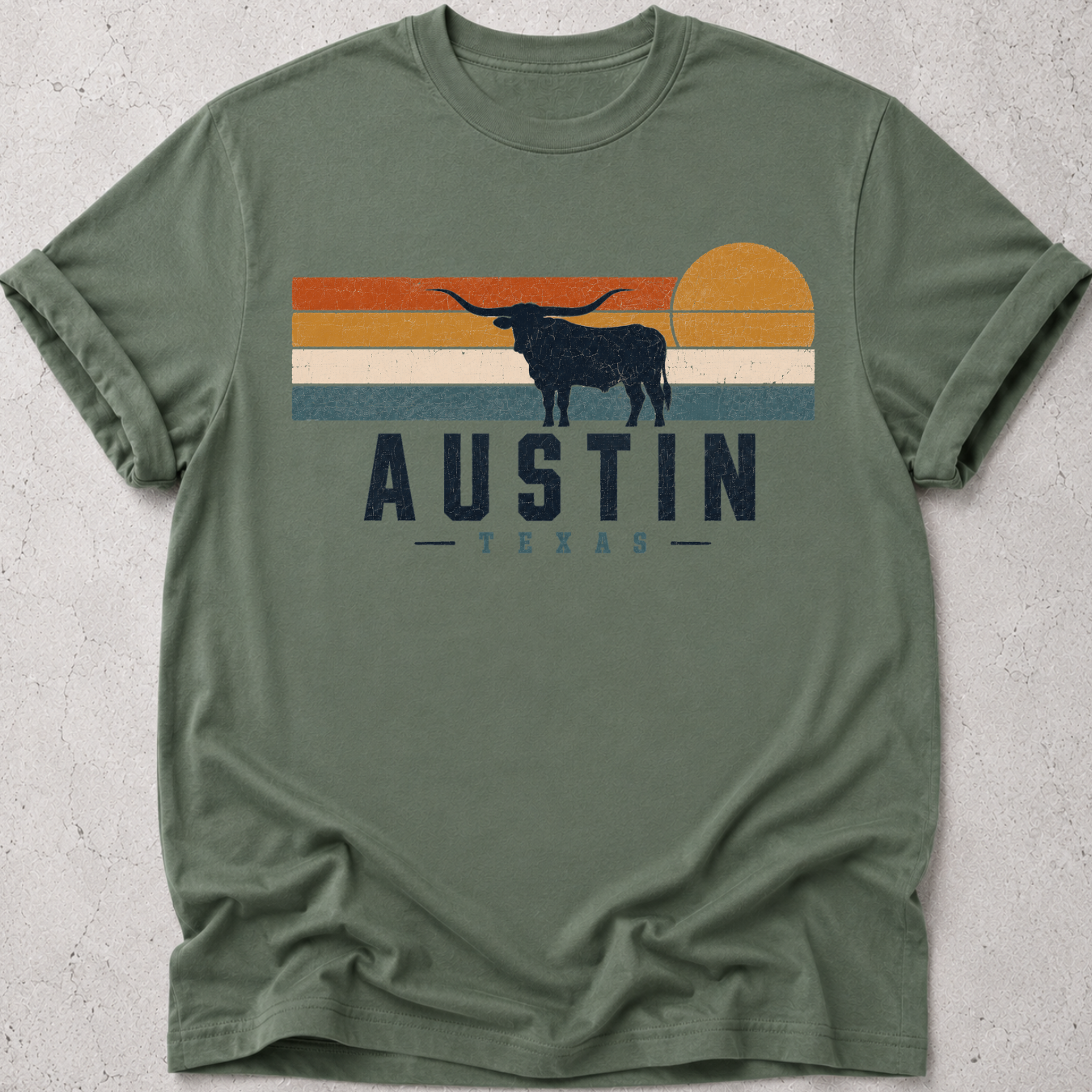 Austin Retro Sun T-Shirt