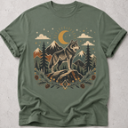 Folk Art Wolf T-shirt