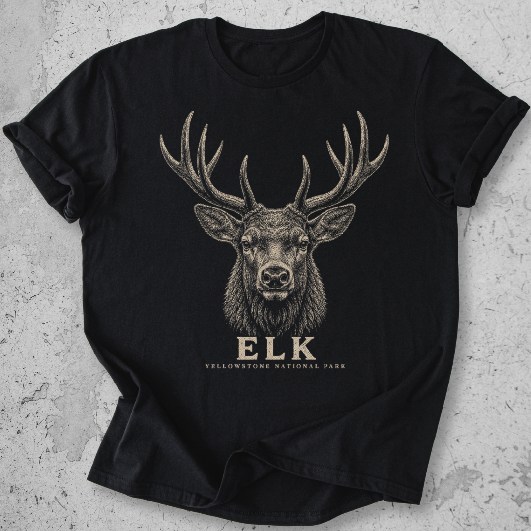Yellowstone Elk  Head  T-Shirt